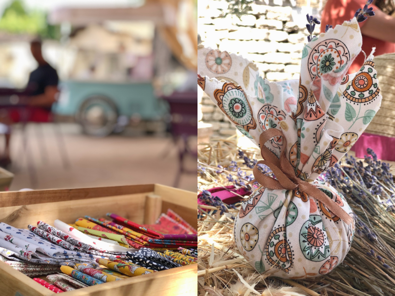 Lavender sachet workshop for children 