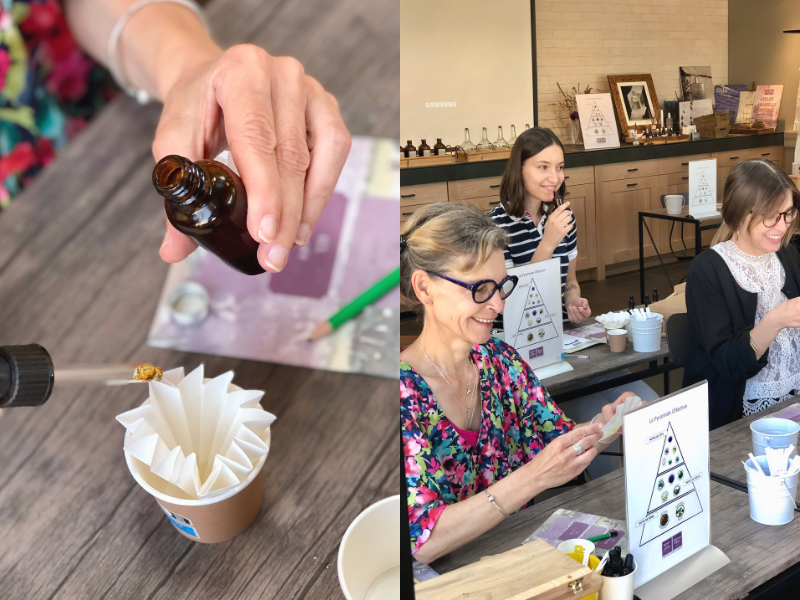 Sensory discovery workshop at lavender museum in Provence
